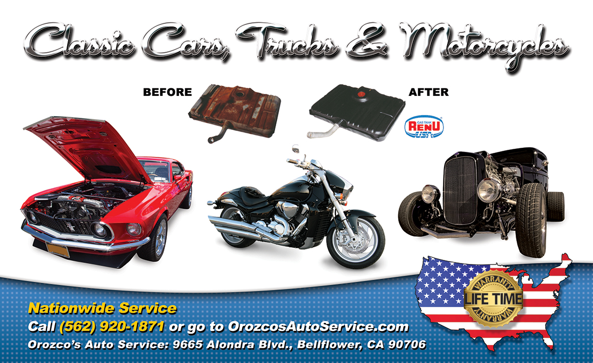 Metal Gas Tank Clean, Repair And Restore
